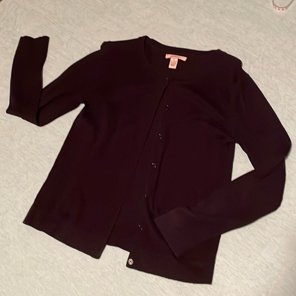 G. H. Bass & Co. women’s size Small black button front cardigan sweater